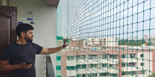 Balcony Bird Net Price, Pigeon Net Cost Near Me In Mysore Free Installation, Know More Contact Durga Safety Nets Durga Safety Nets, Balcony Safety Net  Bangalore